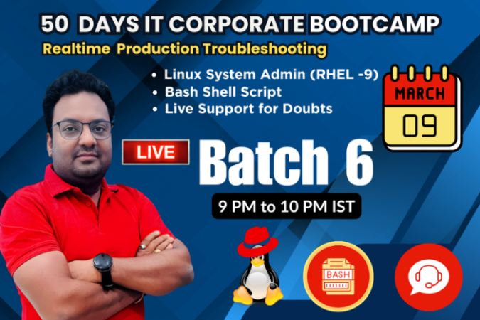 Linux-bash-shell-50days-IT Corporate-Bootcamp-Batch6
